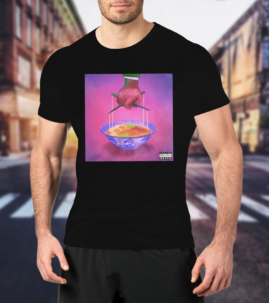 Parental Advisory Explicit Content Ramen Puppet Master Japanese Noodles Bowl T-Shirt
