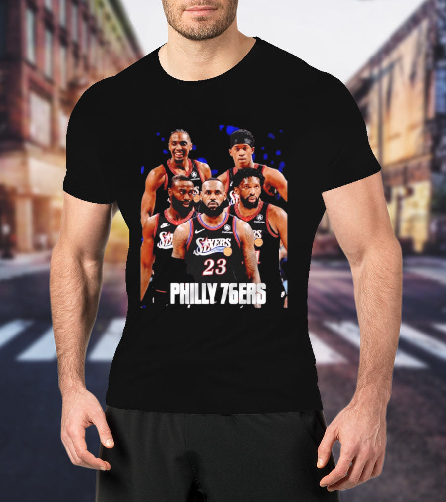 Philadelphia 76ers Big Five LeBron James Philly 76ers 23 T-Shirt