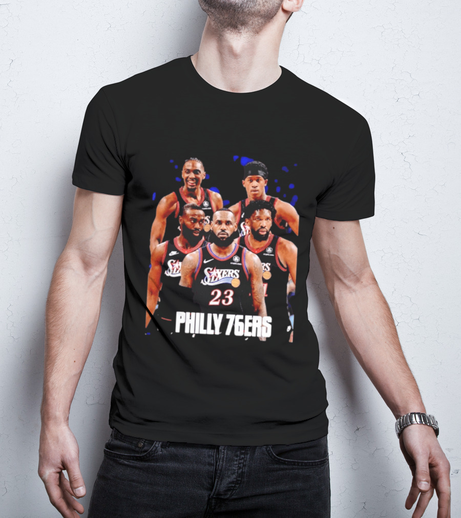 Philadelphia 76ers Big Five LeBron James Philly 76ers 23 T-Shirt