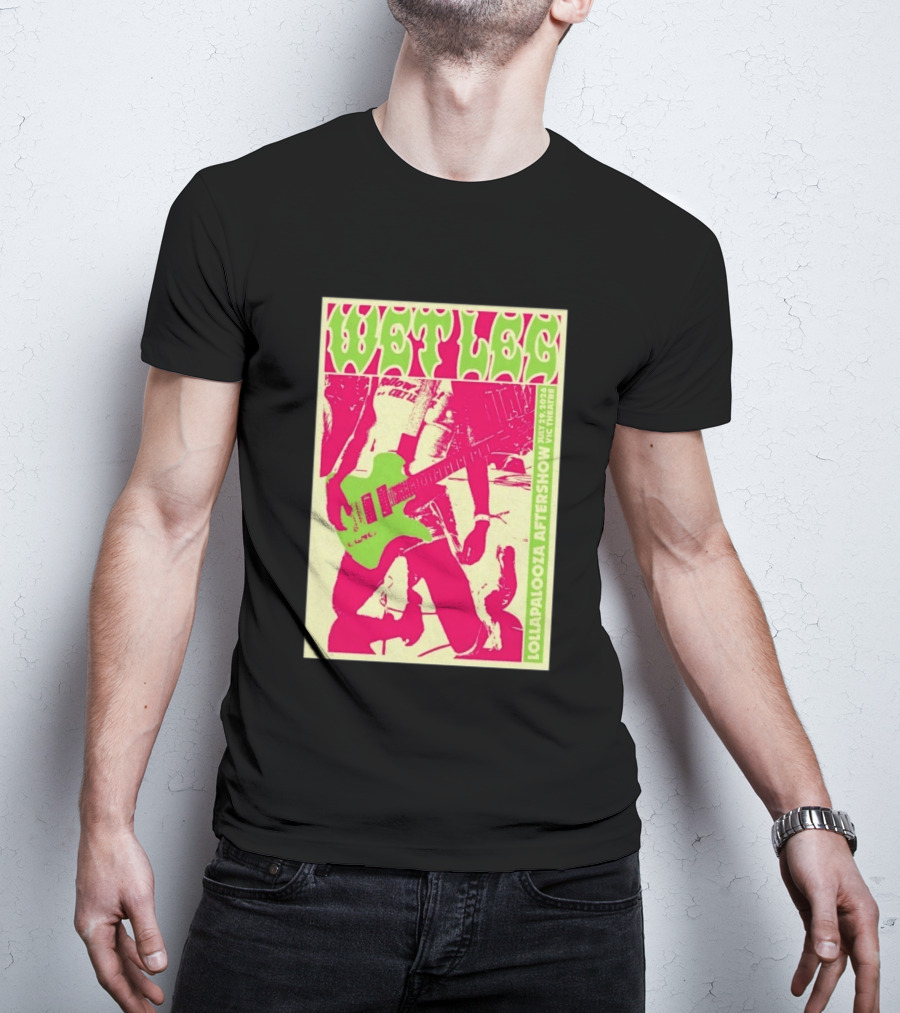 Wet Leg July 29 2026 Lollapalooza Aftershow Vic Theatre Chicago IL T-Shirt
