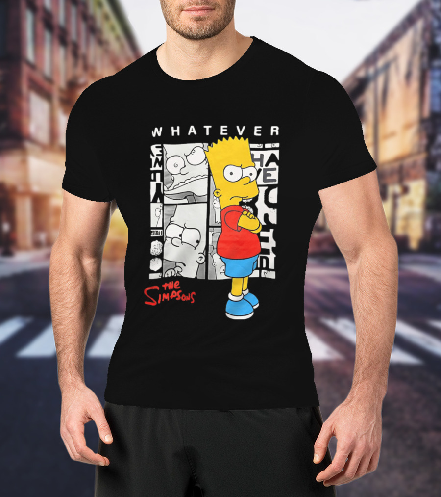 Whatever The Simpsons Bart Simpson Attitude T-Shirt