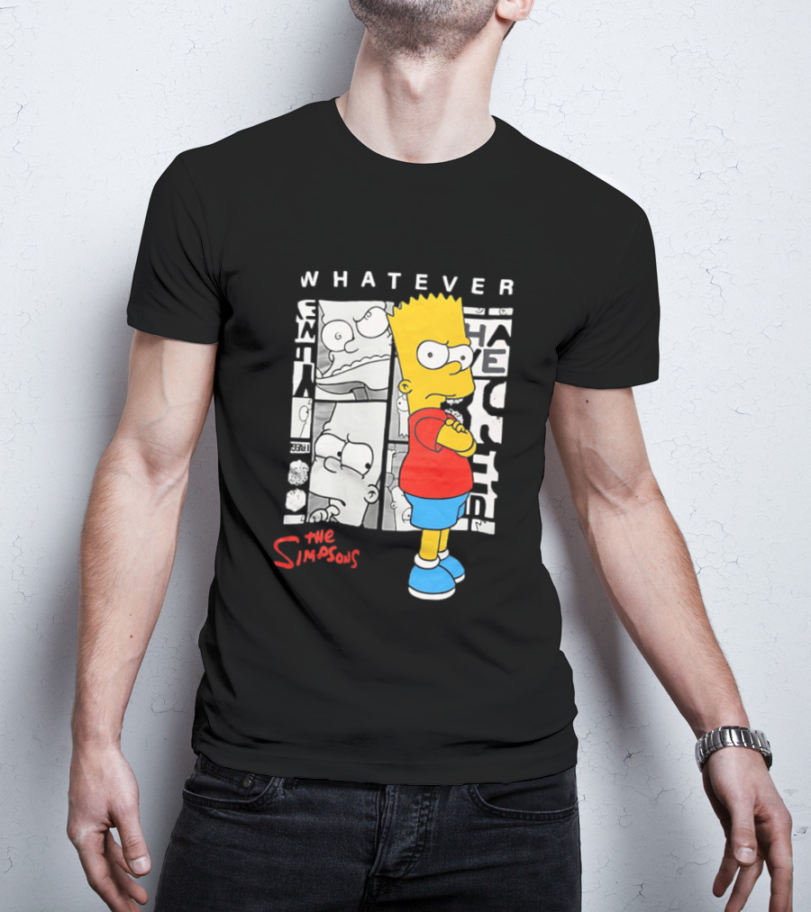 Whatever The Simpsons Bart Simpson Attitude T-Shirt