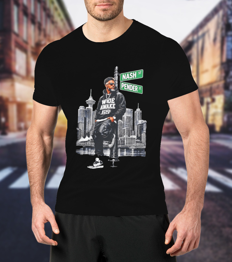 Wide Awake 252 Nash Street Pender Street Urban Skyline T-Shirt