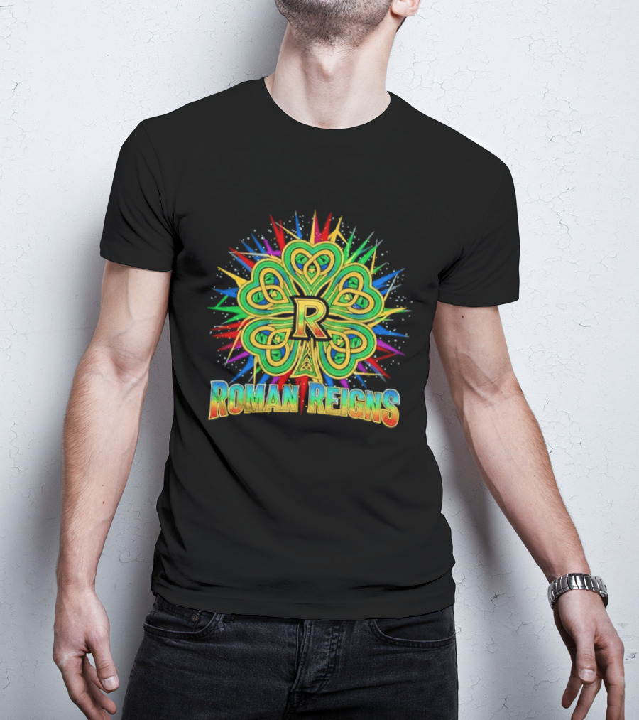 Roman Reigns Shamrock St Patrick's Day 2026 WWE Celebration T-Shirt