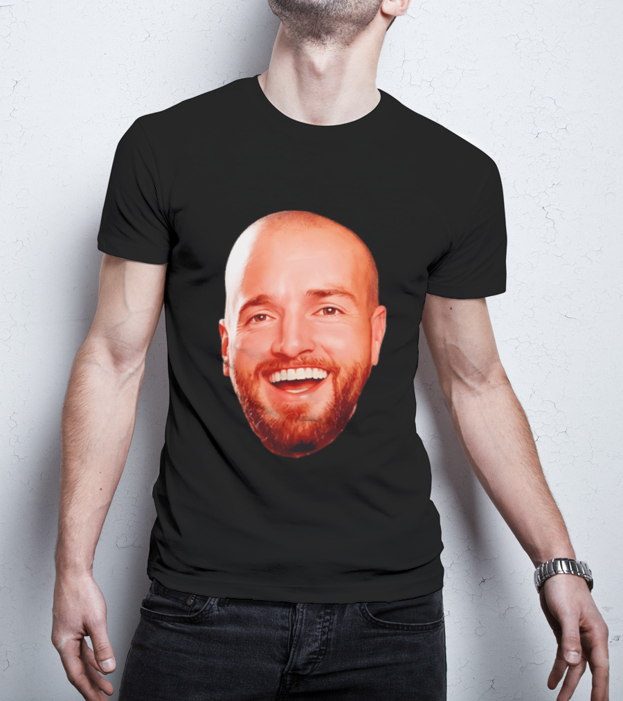 The Smiling Man Happy Face Bold Expression T-Shirt