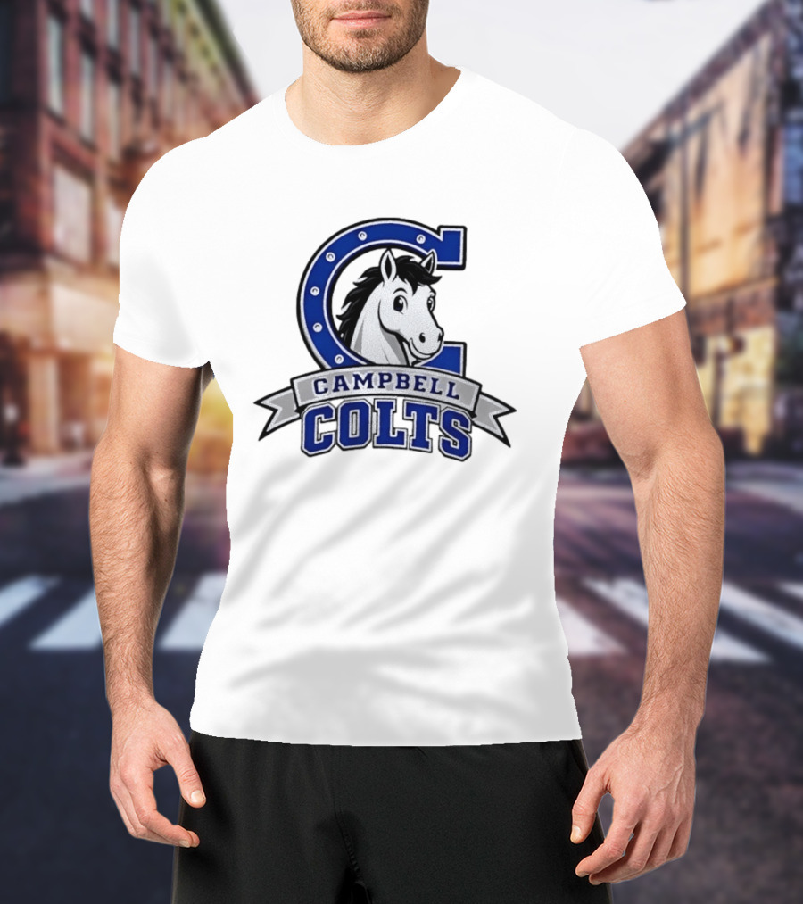 Campbell Colts Athletic Horse T-Shirt