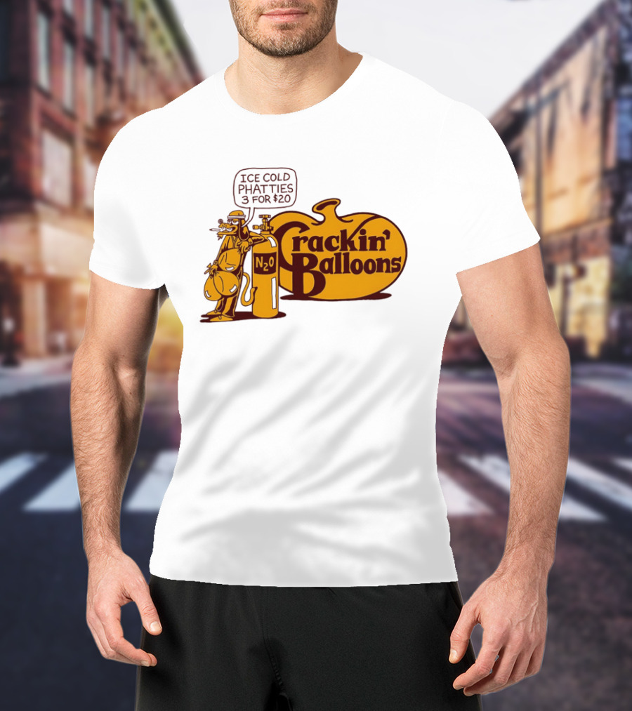 Cracker Barrel Crackin' Balloons Ice Cold Phatties N2O 3 For $20 T-Shirt