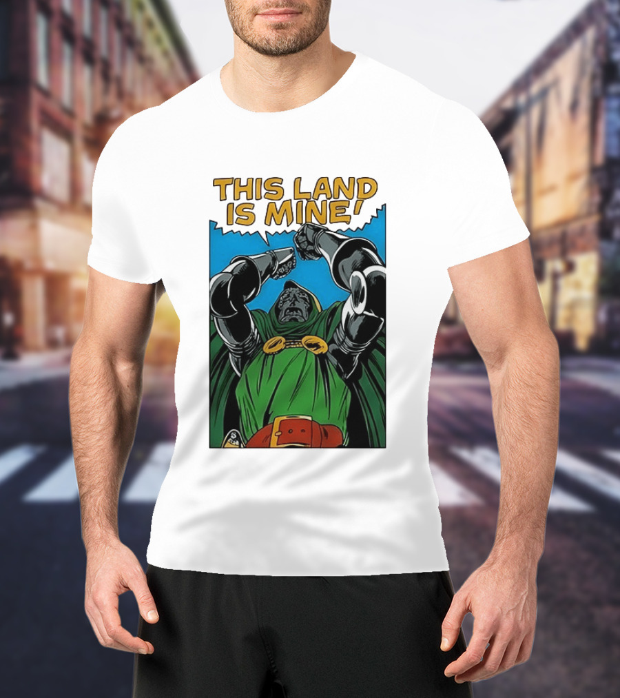 Doctor Doom Marvel Studios This Land Is Mine Vintage Comic T-Shirt