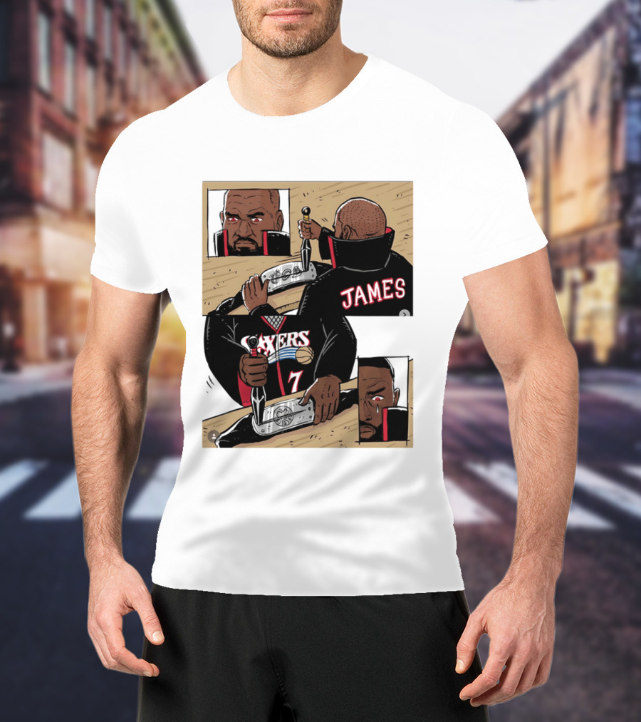 James Sixers 17 Basketball Comic T-Shirt
