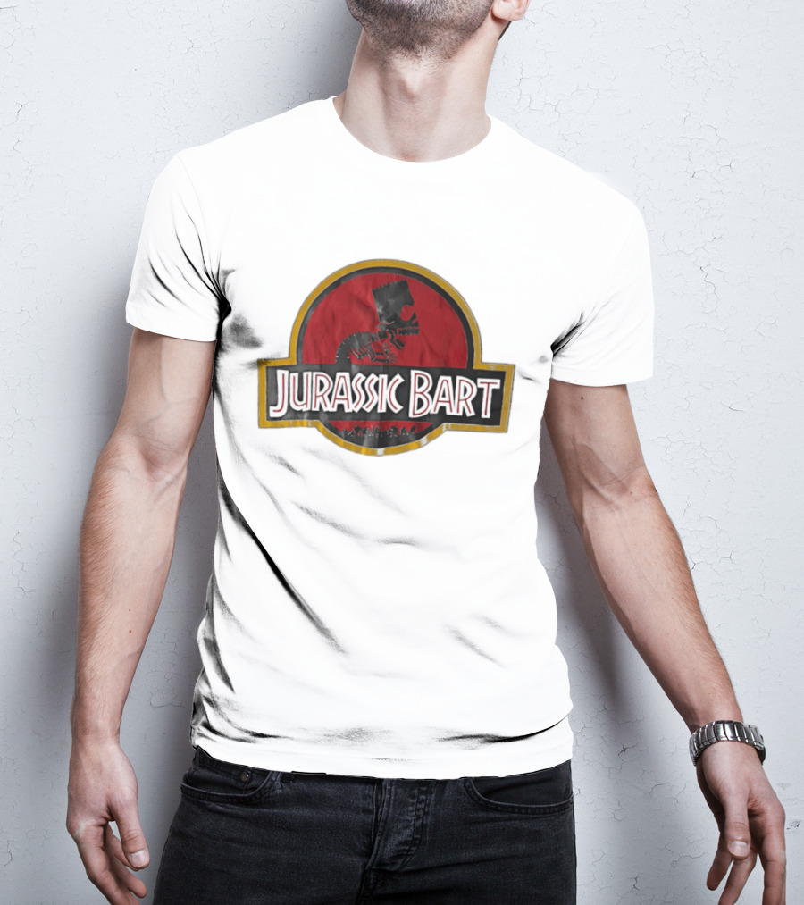 Jurassic Bart The Simpsons Dinosaur Skeleton T-Shirt