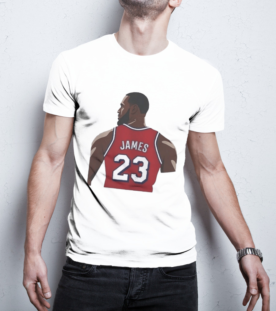 LeBron James 23 Philadelphia 76ers NBA Basketball Lakers Jersey T-Shirt