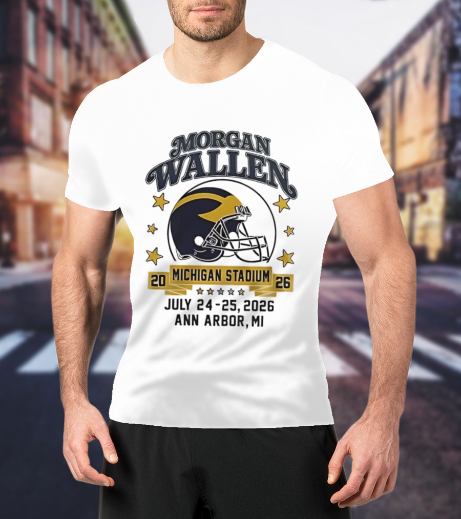 Morgan Wallen Michigan Stadium 2026 Ann Arbor July 24 25 T-Shirt