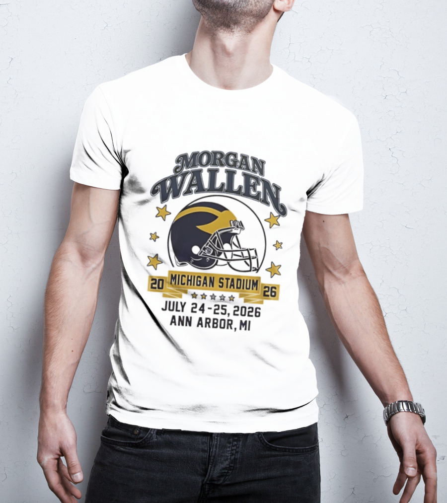 Morgan Wallen Michigan Stadium 2026 Ann Arbor July 24 25 T-Shirt