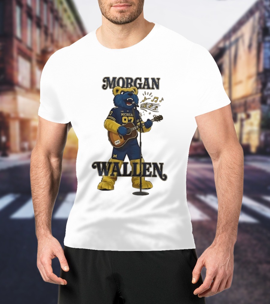 Michigan 97 Football Mascot Morgan Wallen Still The Problem Tour 2026 T-Shirt