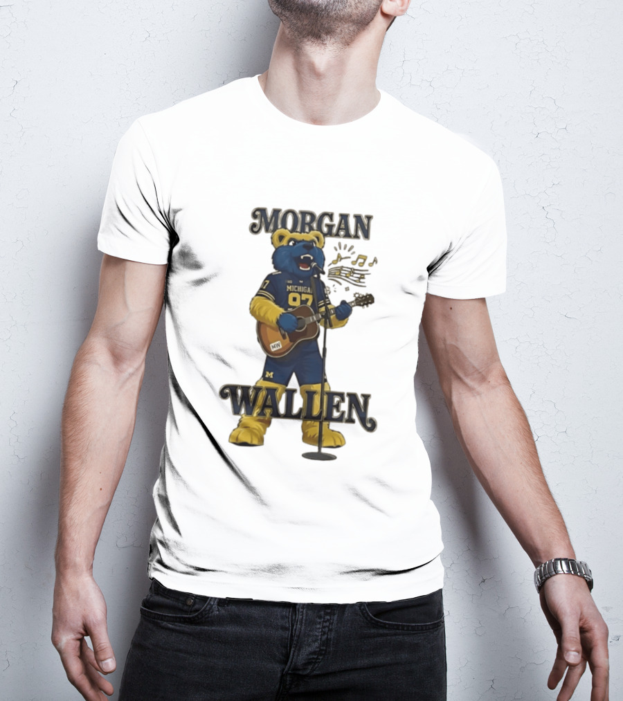 Michigan 97 Football Mascot Morgan Wallen Still The Problem Tour 2026 T-Shirt