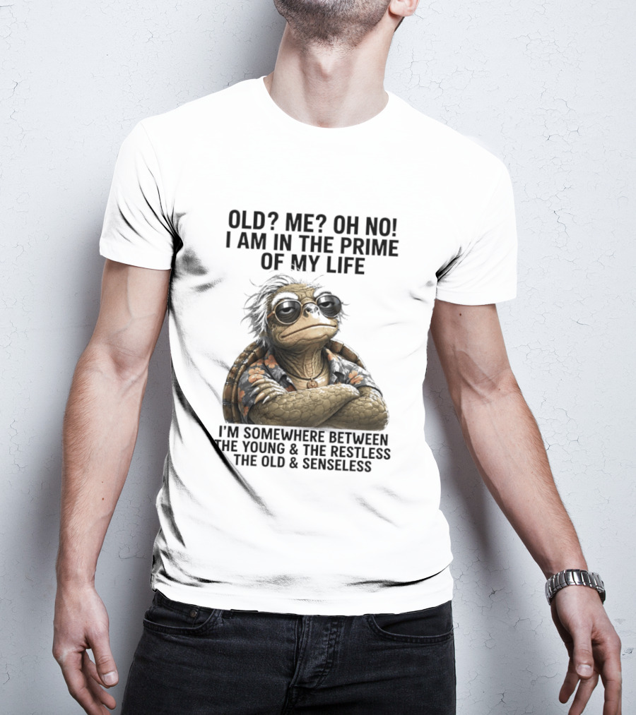 Old Me Oh No I Am In The Prime Of My Life Somewhere Between The Young And The Restless T-Shirt