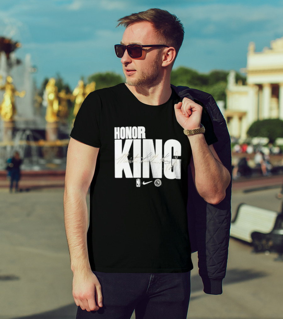 Anthony Edwards NBA Philadelphia 76ers Honor King Martin Luther King Jr Team Issued T-Shirt