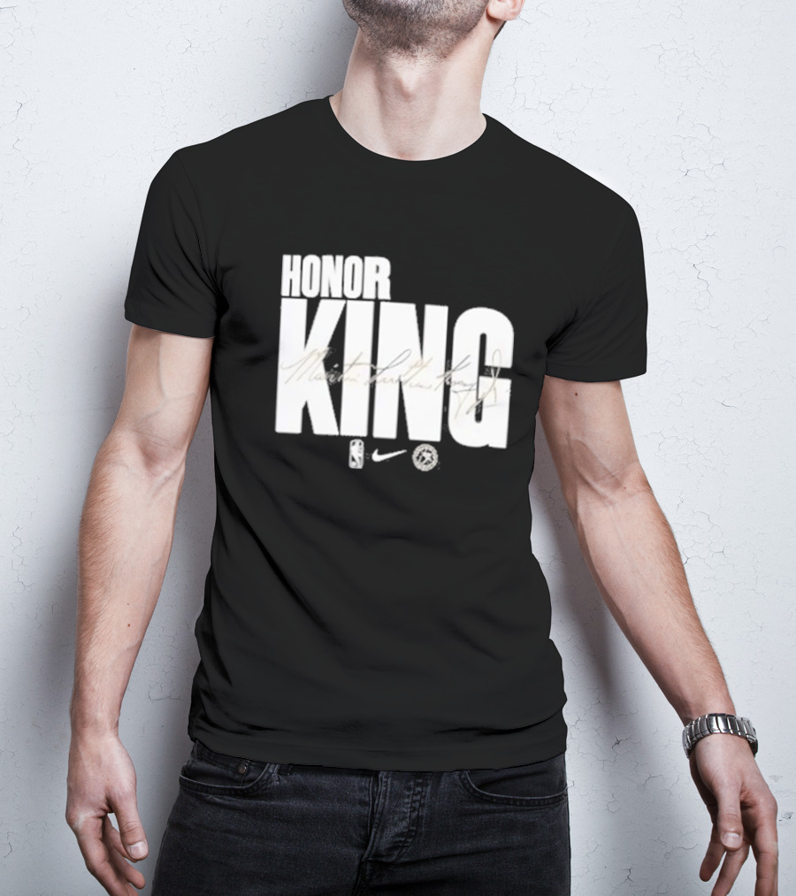 Anthony Edwards NBA Philadelphia 76ers Honor King Martin Luther King Jr Team Issued T-Shirt