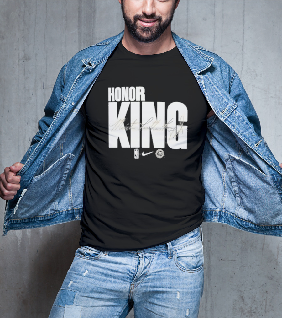 Anthony Edwards NBA Philadelphia 76ers Honor King Martin Luther King Jr Team Issued T-Shirt