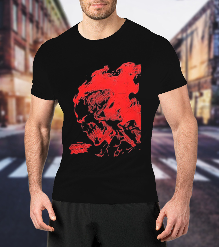 Ryan Gosling Marvel Studios Ghost Rider 2028 Movie Skeleton Flame T-Shirt