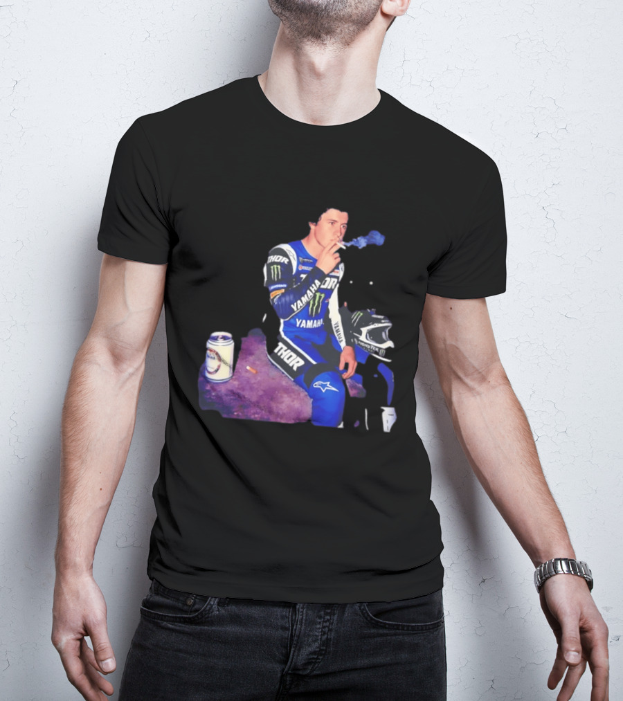 Haiden Deegan Yamaha Thor Monster Energy Smoking Image T-Shirt