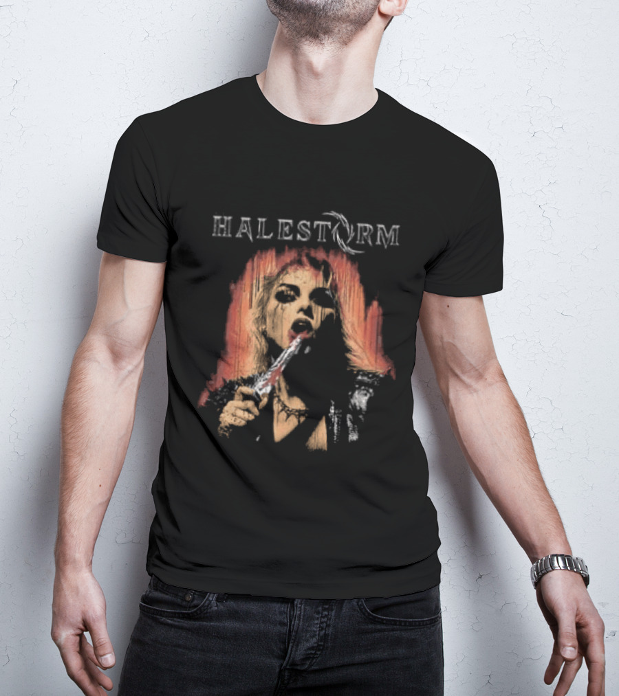 Halestorm Don't Forget To Smile Rain Blood T-Shirt