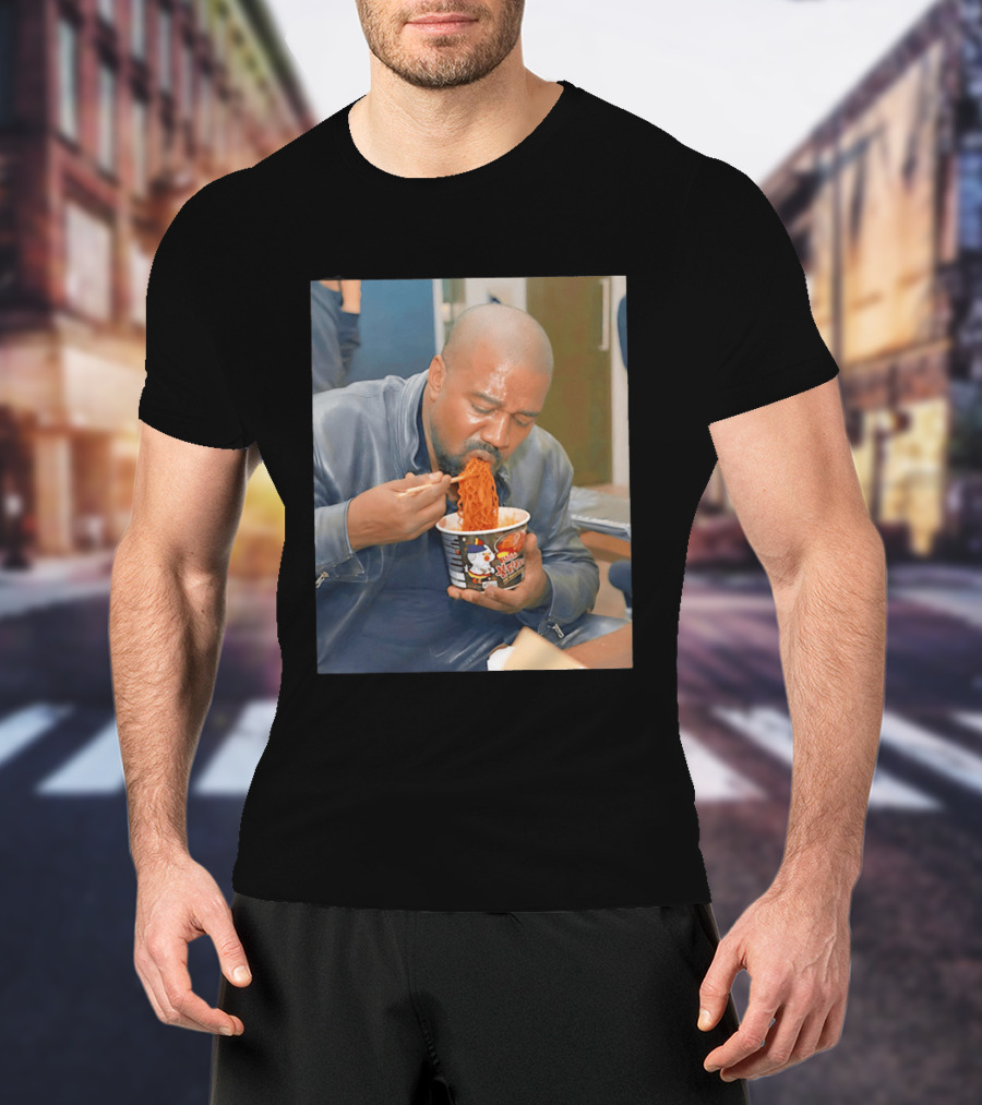 Buldak Bokkeum Myeon Kanye West Noodle Cup Spicy Challenge T-Shirt