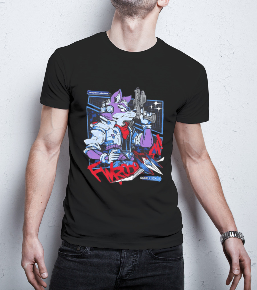 Incoming Message Fwooom Good Luck Star Fox Gaming T-Shirt