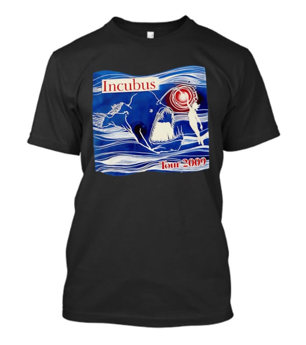 Incubus Tour 2009 Anglerfish Mermaid T-Shirt