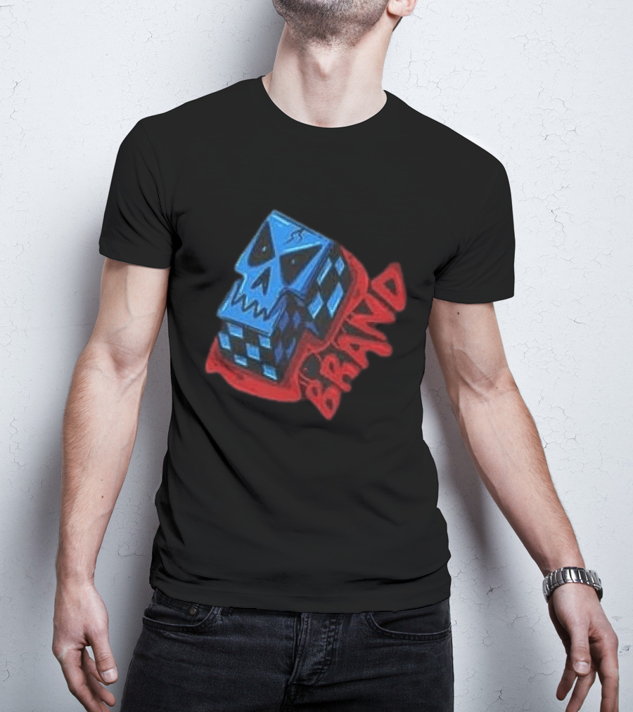 Don't Let Your Love For Somebody Overlook The Reality Of The Situation Skull Cube Brand T-Shirt