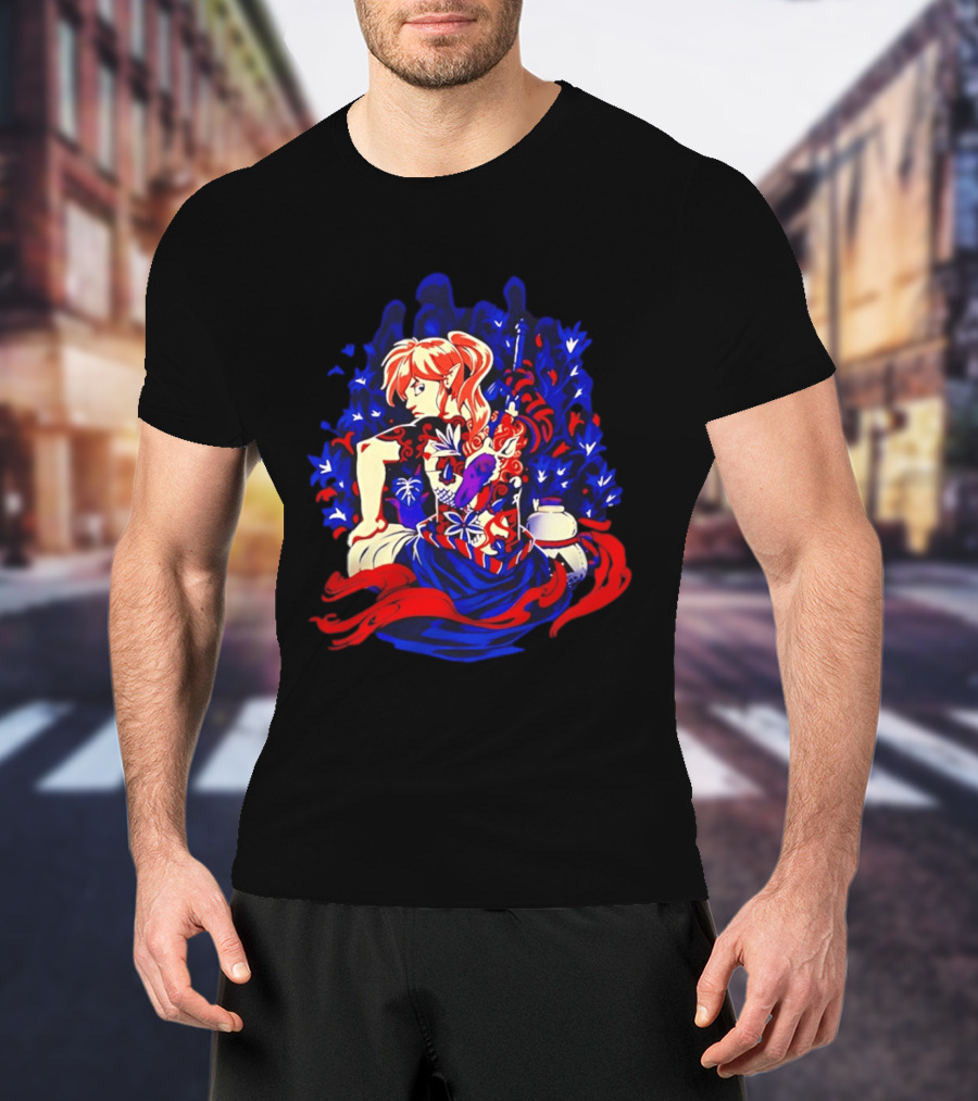 Legend Of Zelda Link Tattoo Art With Elven Warrior And Magical T-Shirt