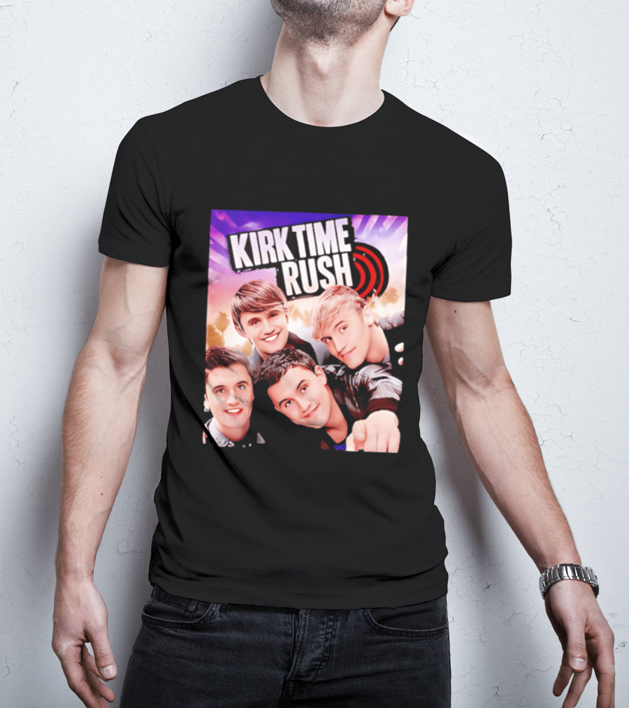 Kirk Time Rush Band Members With Palm Trees T-Shirt