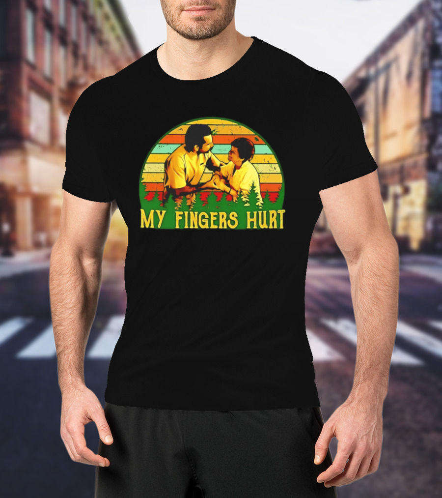 Happy Gilmore My Fingers Hurt Scene Vintage Style Adam Sandler T-Shirt
