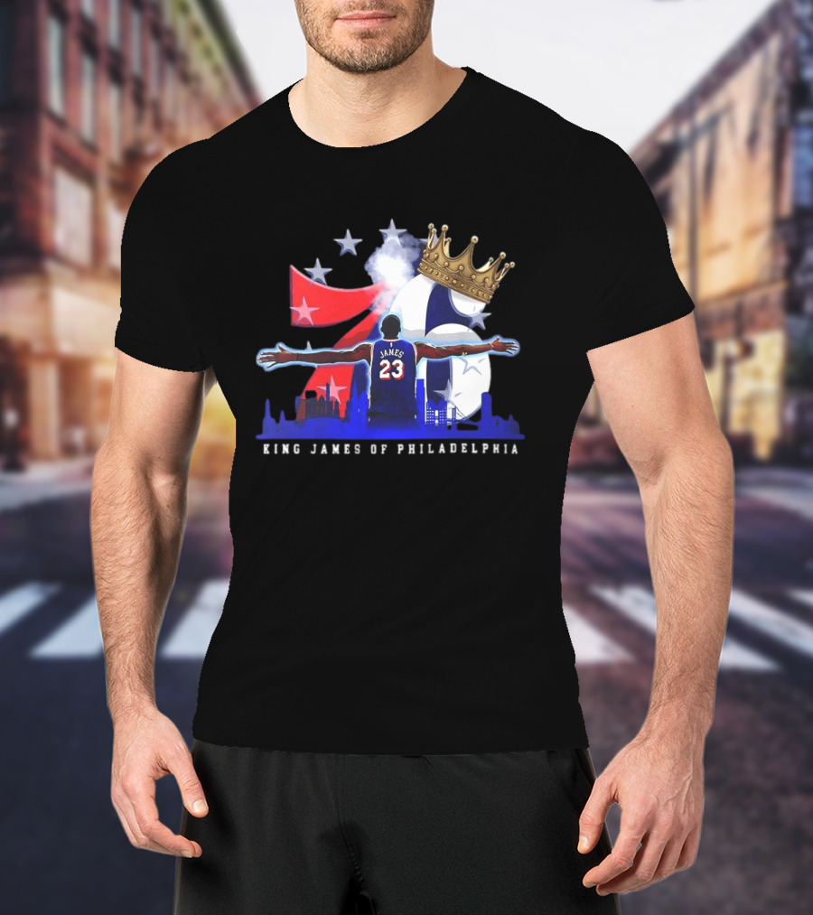 LeBron James NBA 76ers King James Of Philadelphia T-Shirt
