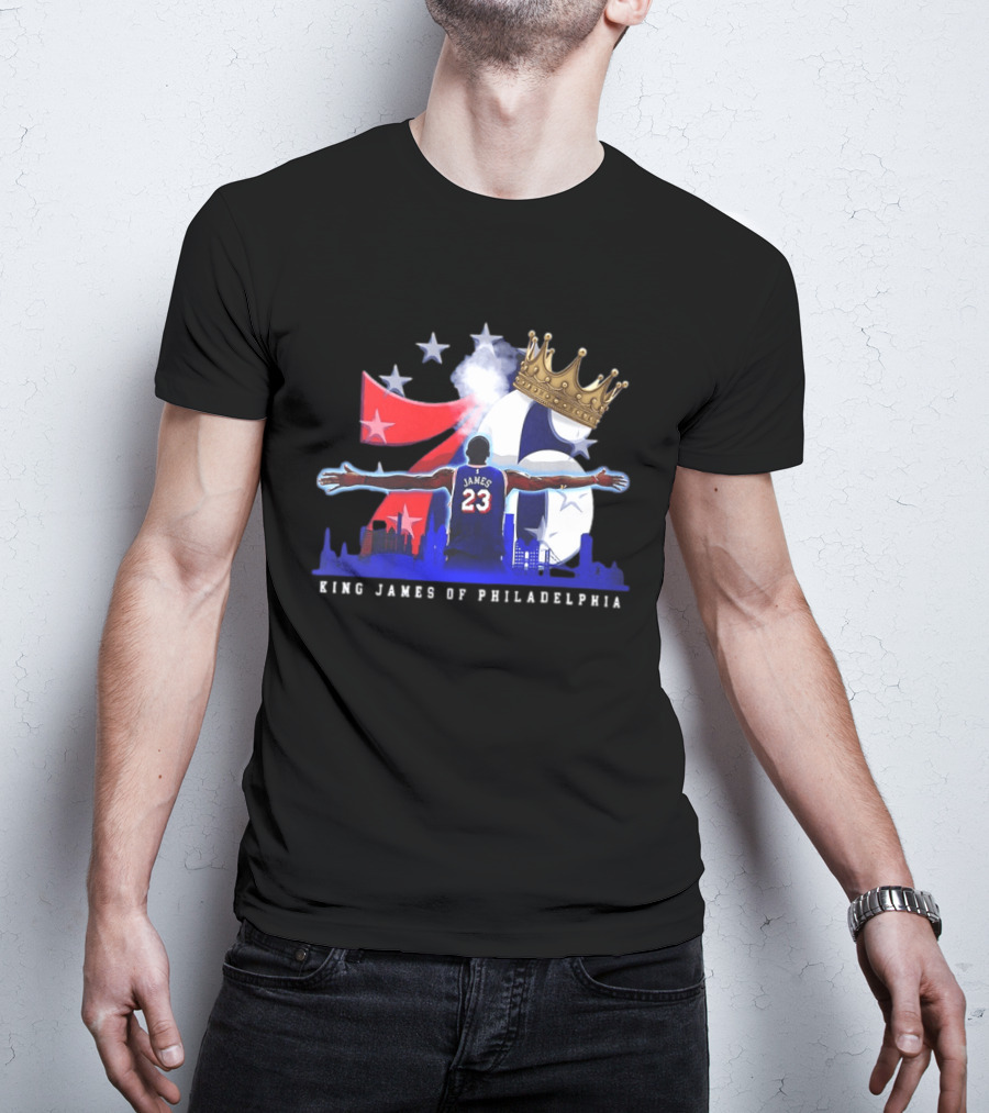 LeBron James NBA 76ers King James Of Philadelphia T-Shirt