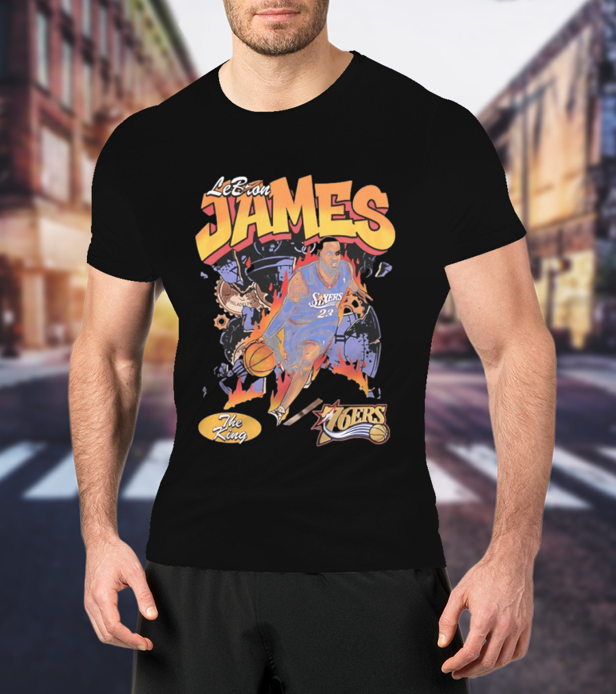 LeBron James 76ers The King Philadelphia 2026 Basketball NBA 23 T-Shirt