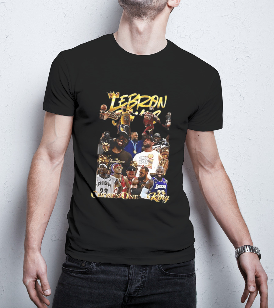 Lebron James Chosen One King Lakers Heat Cavaliers Lakers Champions T-Shirt