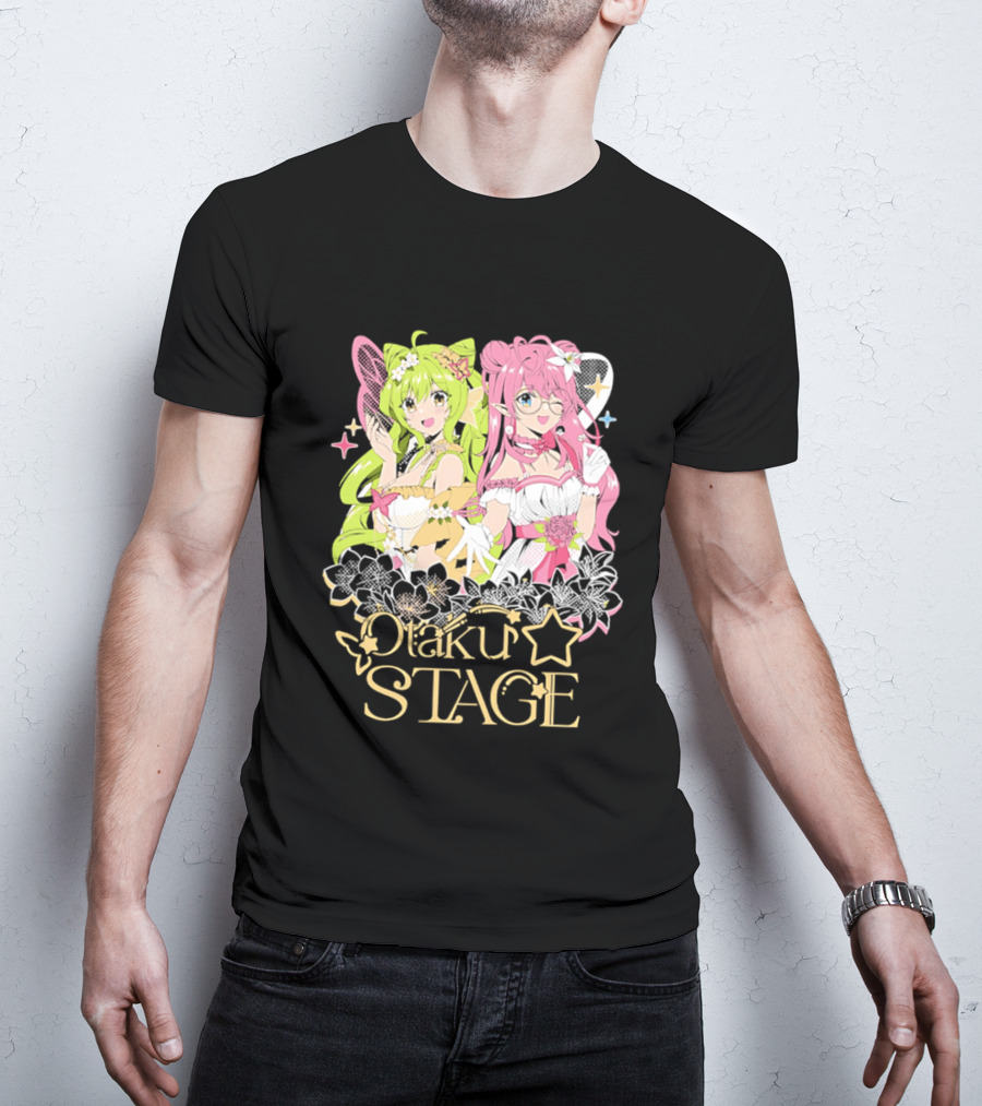 Otaku Stage Inanna Bell Lily Pichu Anime Characters Pastel Aesthetic T-Shirt