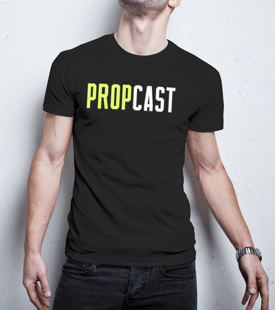 Propcast Podcast Merchandise Yellow And White T-Shirt