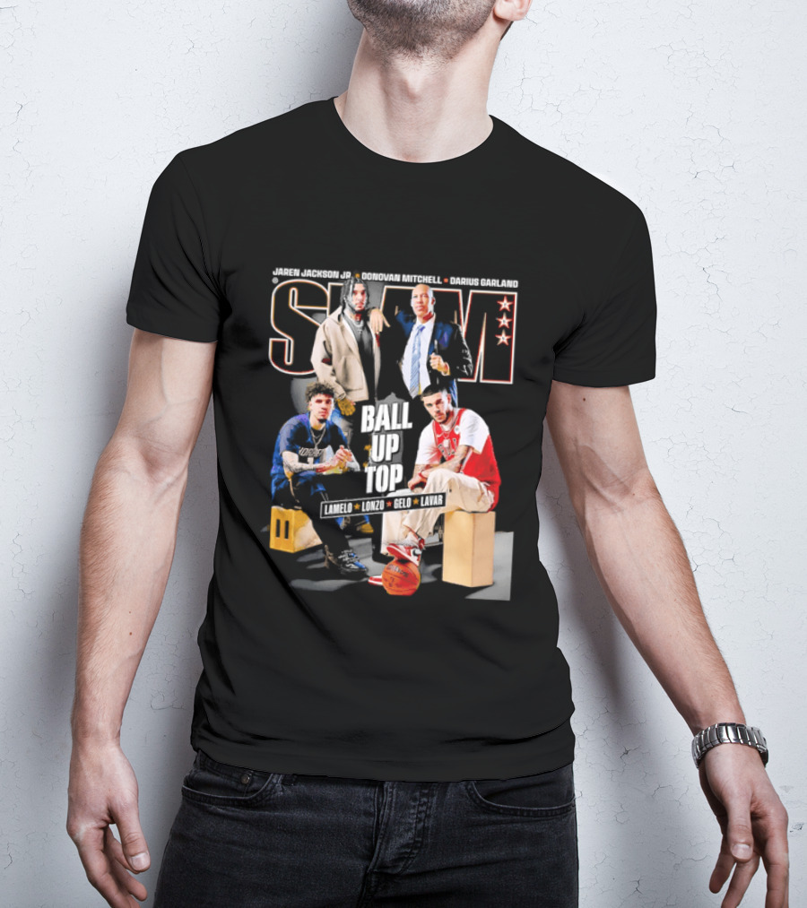 Slam Magazine Ball Up Top LaMelo Lonzo Gelo LaVar Chicago Bulls Legends T-Shirt