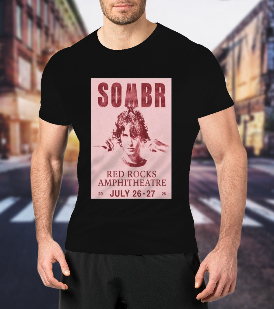 SOMBR Red Rocks Amphitheatre July 26 27 2026 T-Shirt