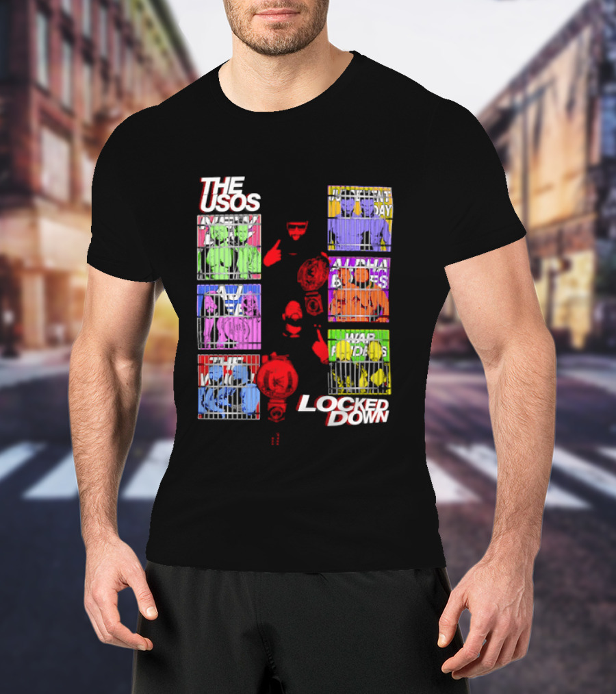 The Usos Locked Down WWE The Judgment Day New Day Alpha Academy T-Shirt