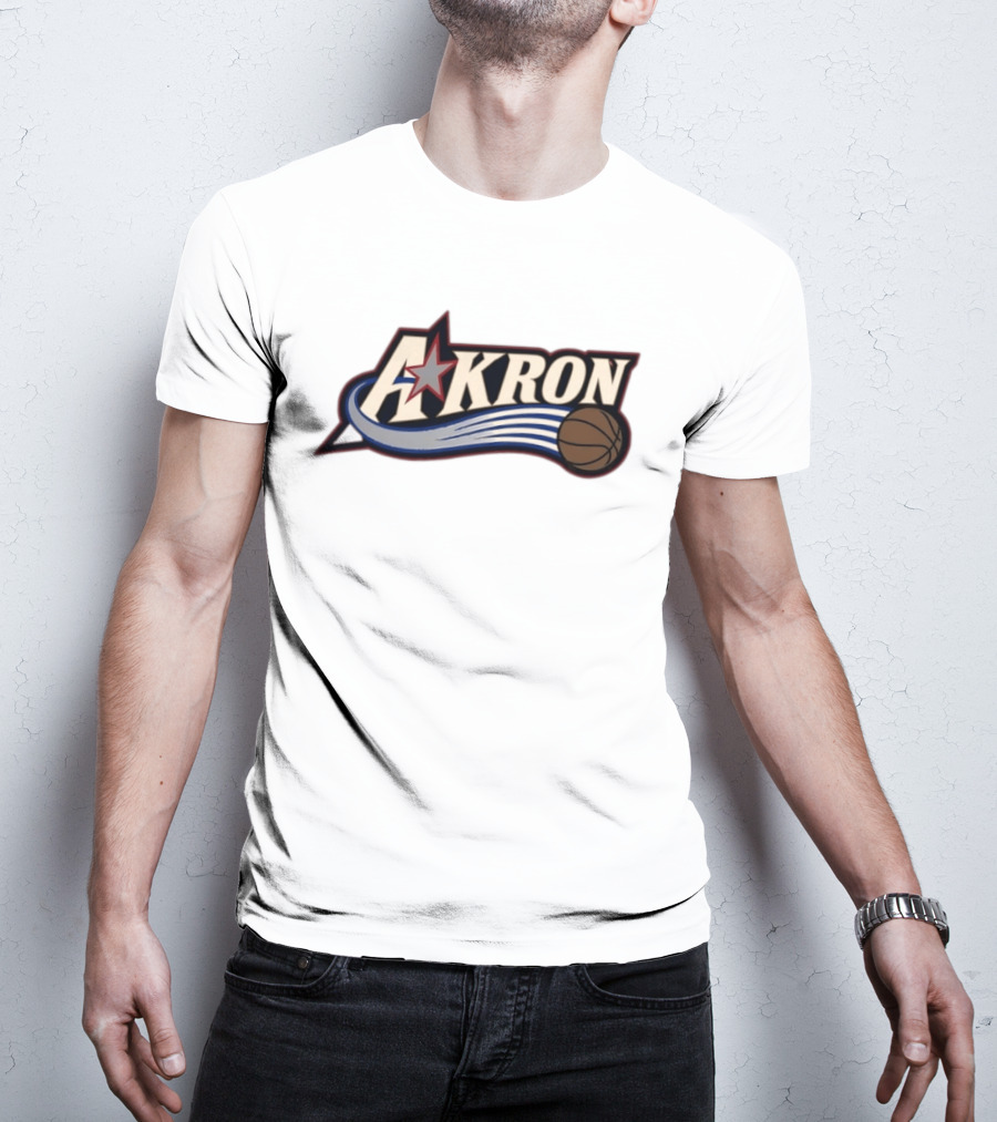 Akron Zips University Of Akron Philadelphia 76ers Basketball Star T-Shirt