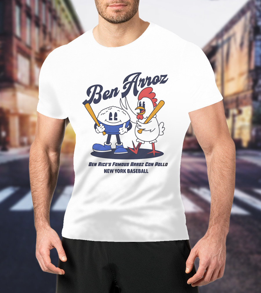 Ben Arroz New York Baseball Arroz Con Pollo Players T-Shirt