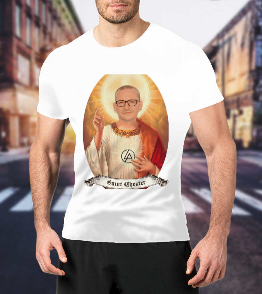Chester Bennington Saint Chester Linkin Park Memorial T-Shirt
