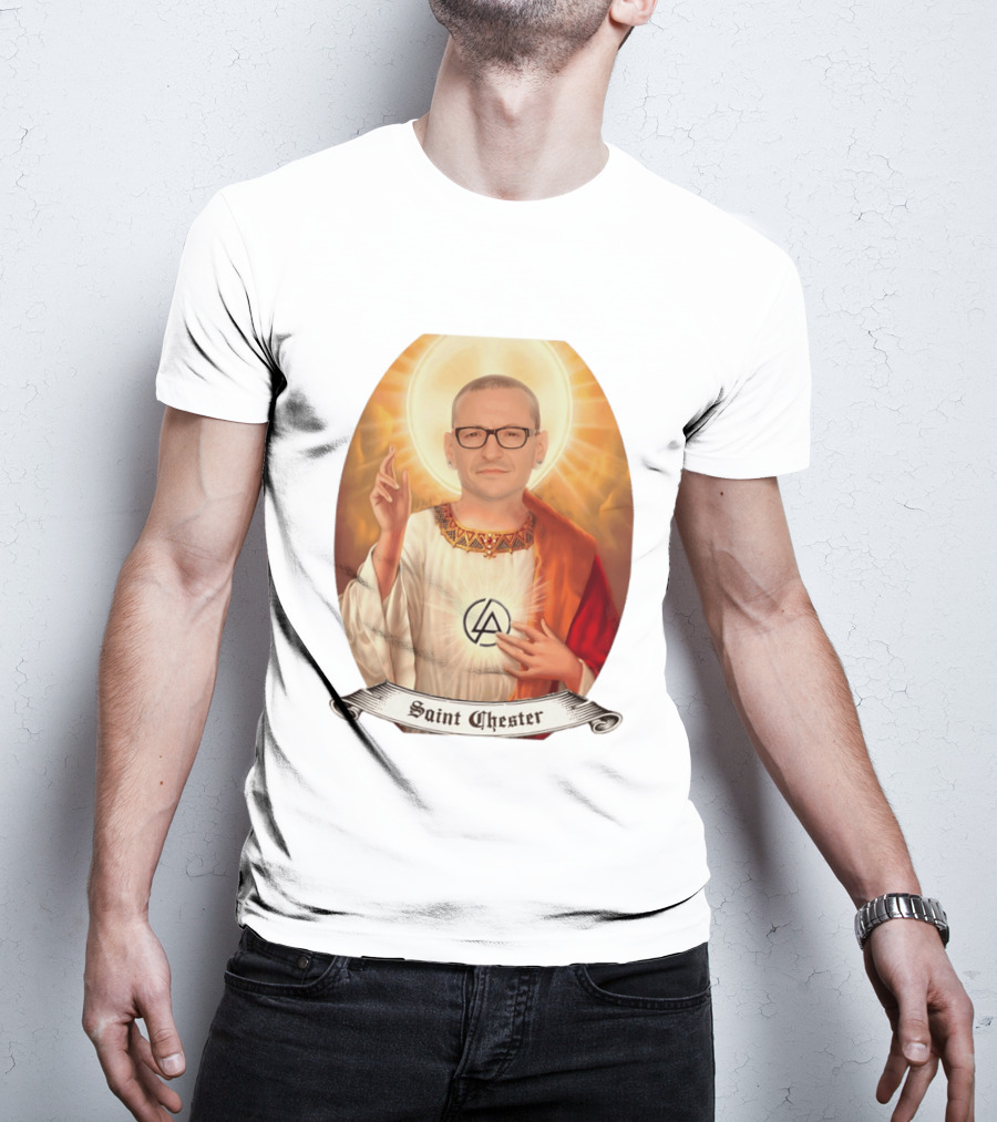 Chester Bennington Saint Chester Linkin Park Memorial T-Shirt