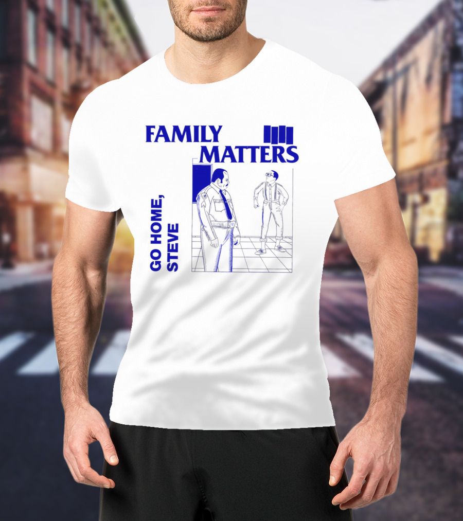 Family Matters Go Home Steve TV Show Humor Scene T-Shirt