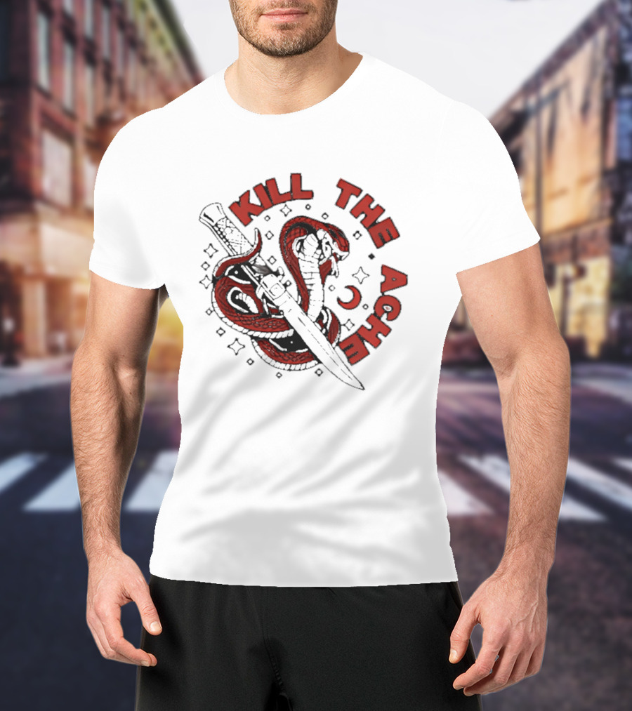 Kill The Ache Snake Knife Crescent Moon Stars T-Shirt
