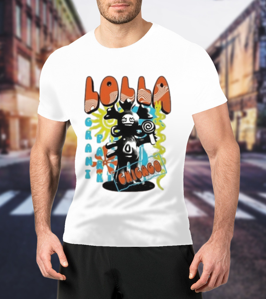 Lollapalooza Festival Lolla Grant Park Chicago Lineup July 30 Aug 2 2026 T-Shirt