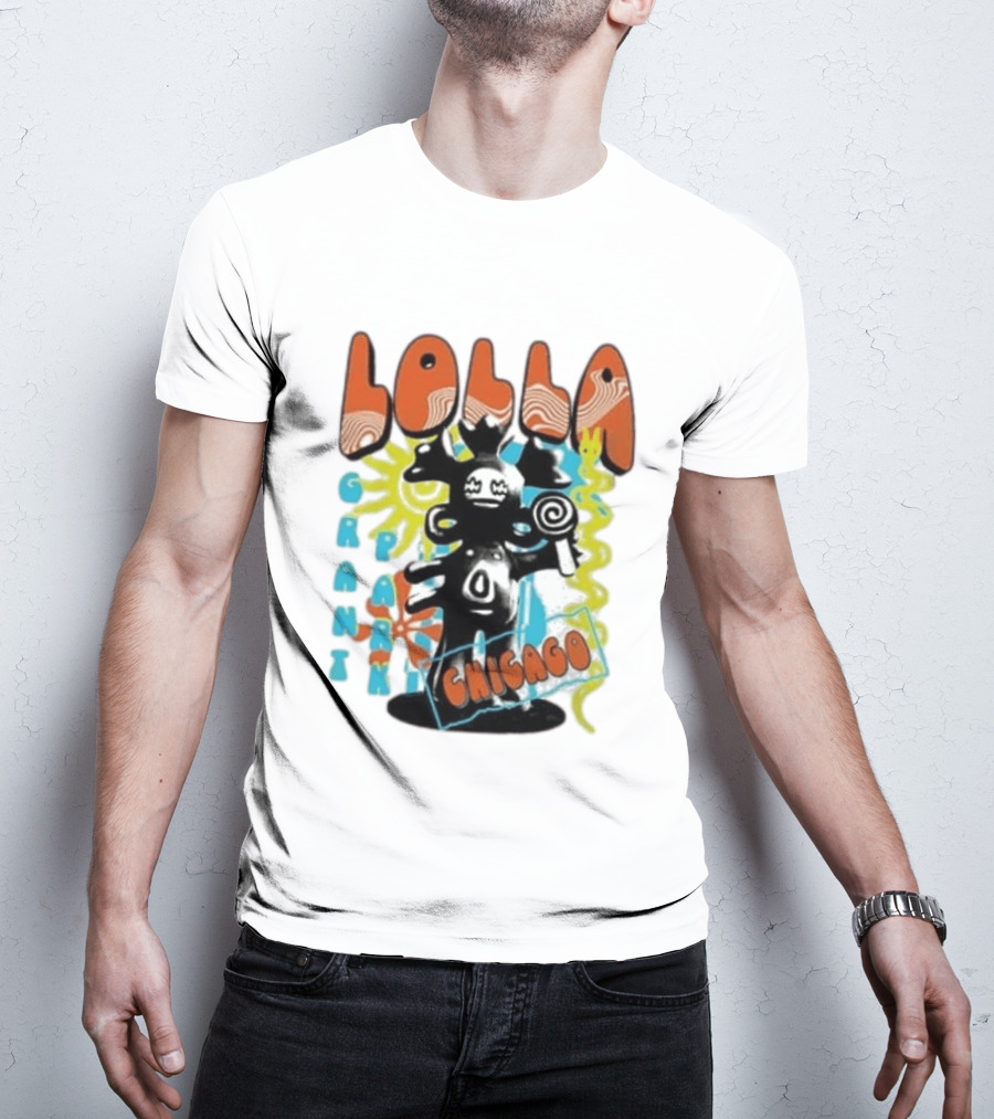 Lollapalooza Festival Lolla Grant Park Chicago Lineup July 30 Aug 2 2026 T-Shirt